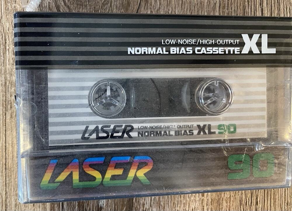 NEW SEALED LASER Cassette Audio Tapes Norm Bias Audio XL 90 -3 Tapes + Headphone